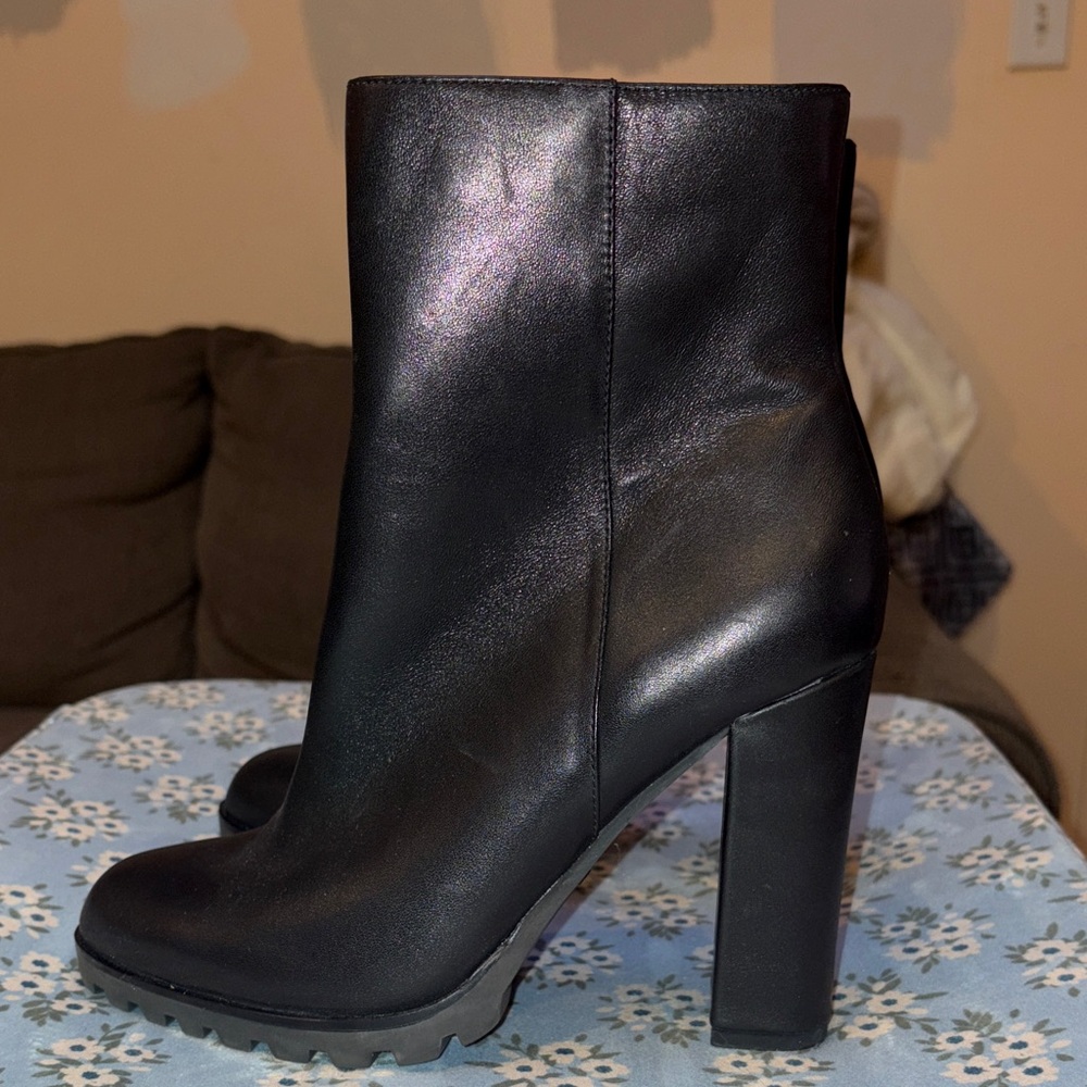 Elegant Black Women's Ankle Boots - worn once